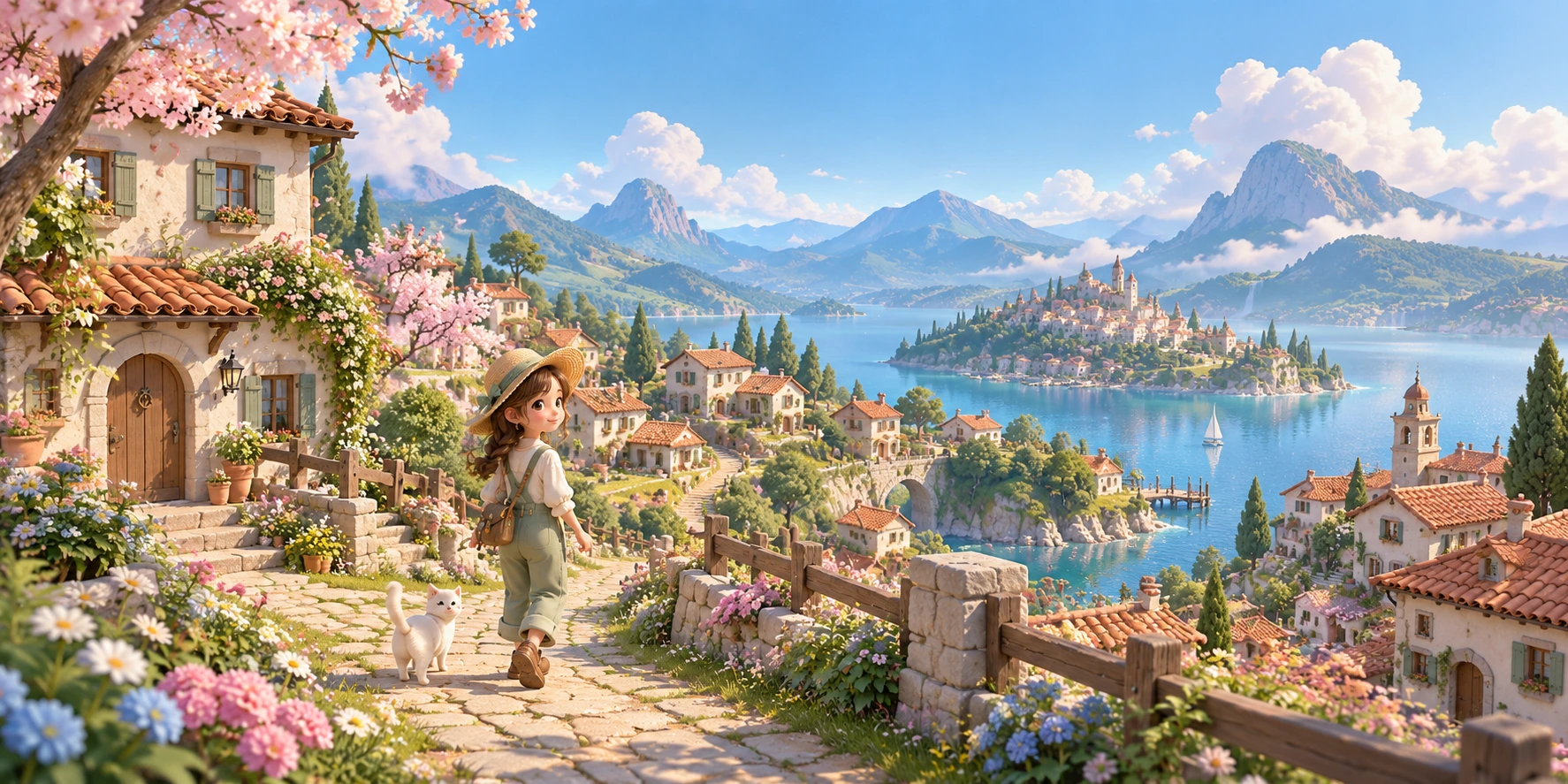 โลกเกมแสนอบอุ่น หมู่บ้านริมทะเลสาบและตัวละครนักผจญภัย